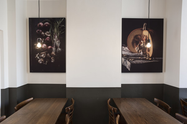 COUSTpanels met foto in restaurant